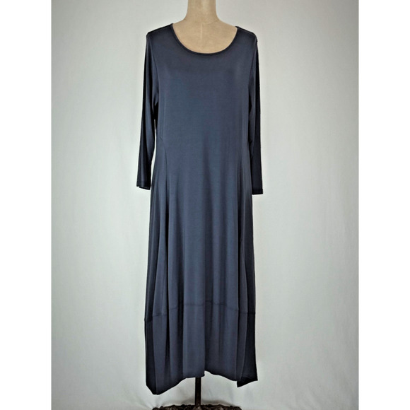 COMFY USA Gray Modal Heathered Dress BEAUTIFUL ON!!! XL Balloon #0095 - Picture 1 of 7